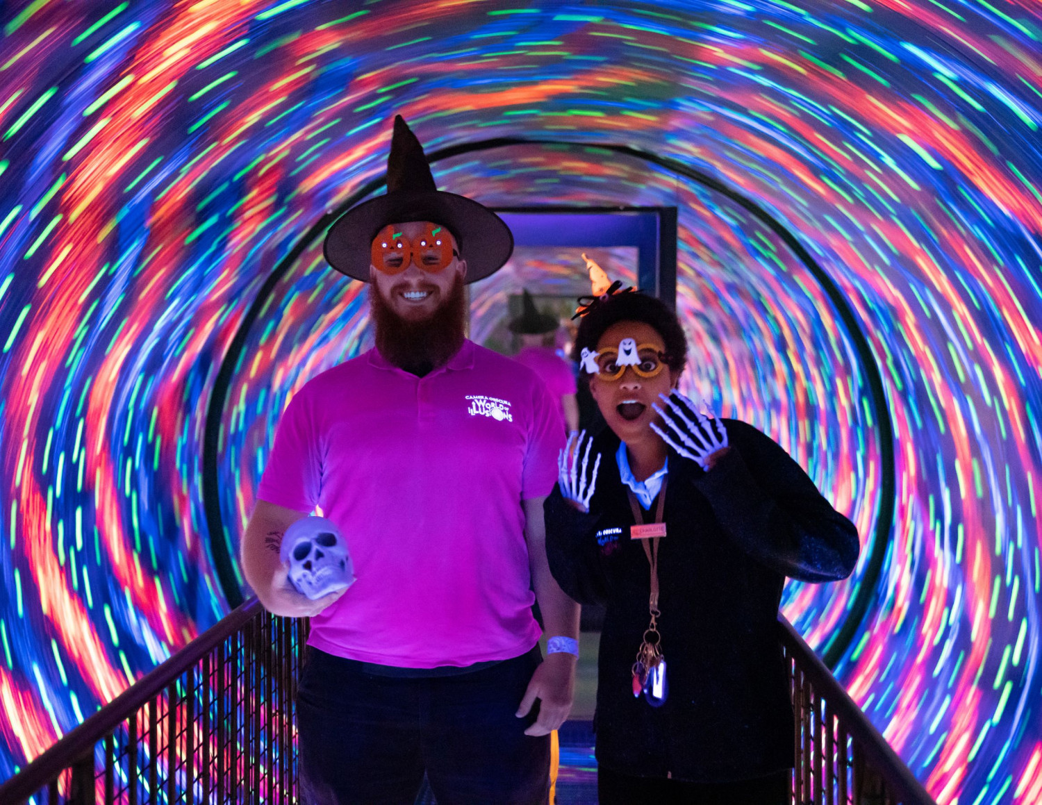 Halloween fun in Vortex Tunnel