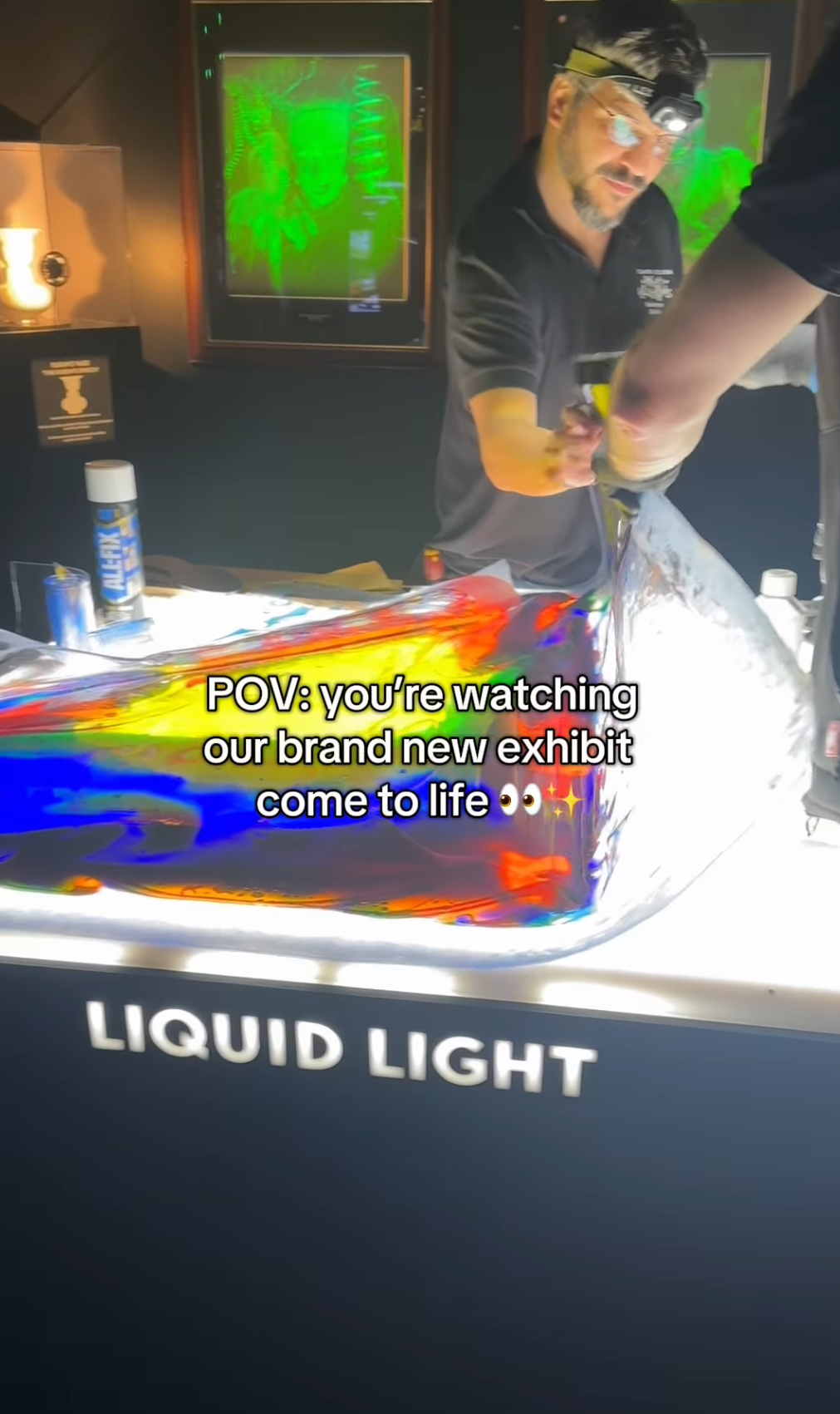 Get ready to be mesmerised by our beautiful ‘Liquid Light’ exhibit 