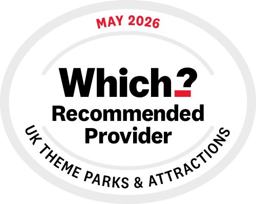 Which? Recommended Provider UK Theme Parks and Attractions May 2026 logo